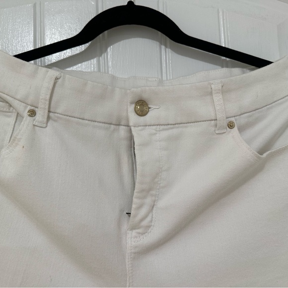 Chico's Cream Straight Leg Jeans - Picture 2 of 8